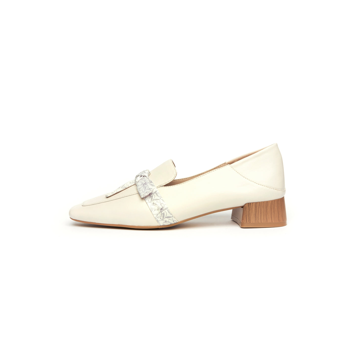 Kenni Ribbon Loafers - Beige (BEI)