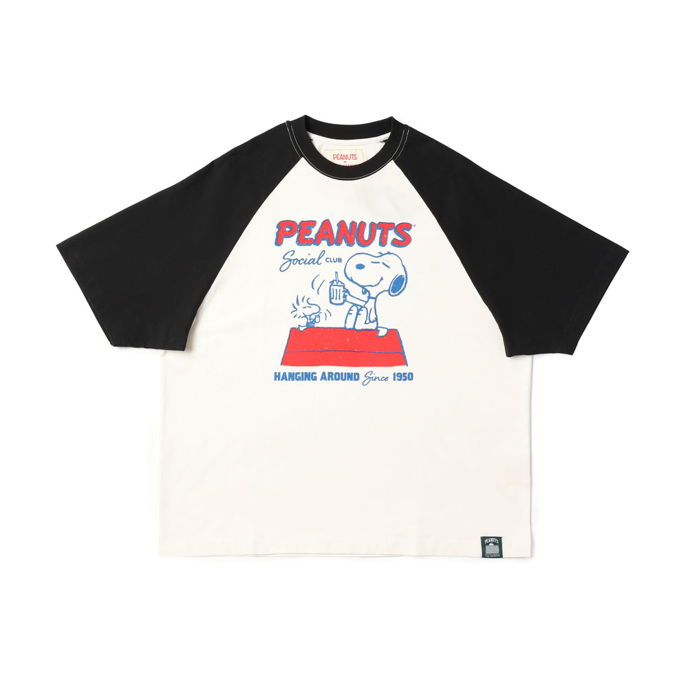 Peanuts Raglan Tee - Black (BLK)