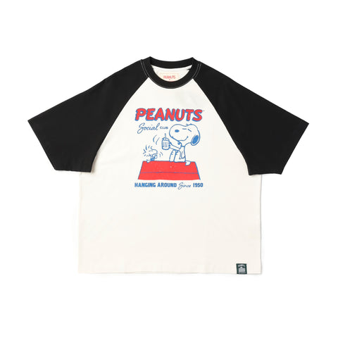 Peanuts Raglan Tee - Black (BLK)