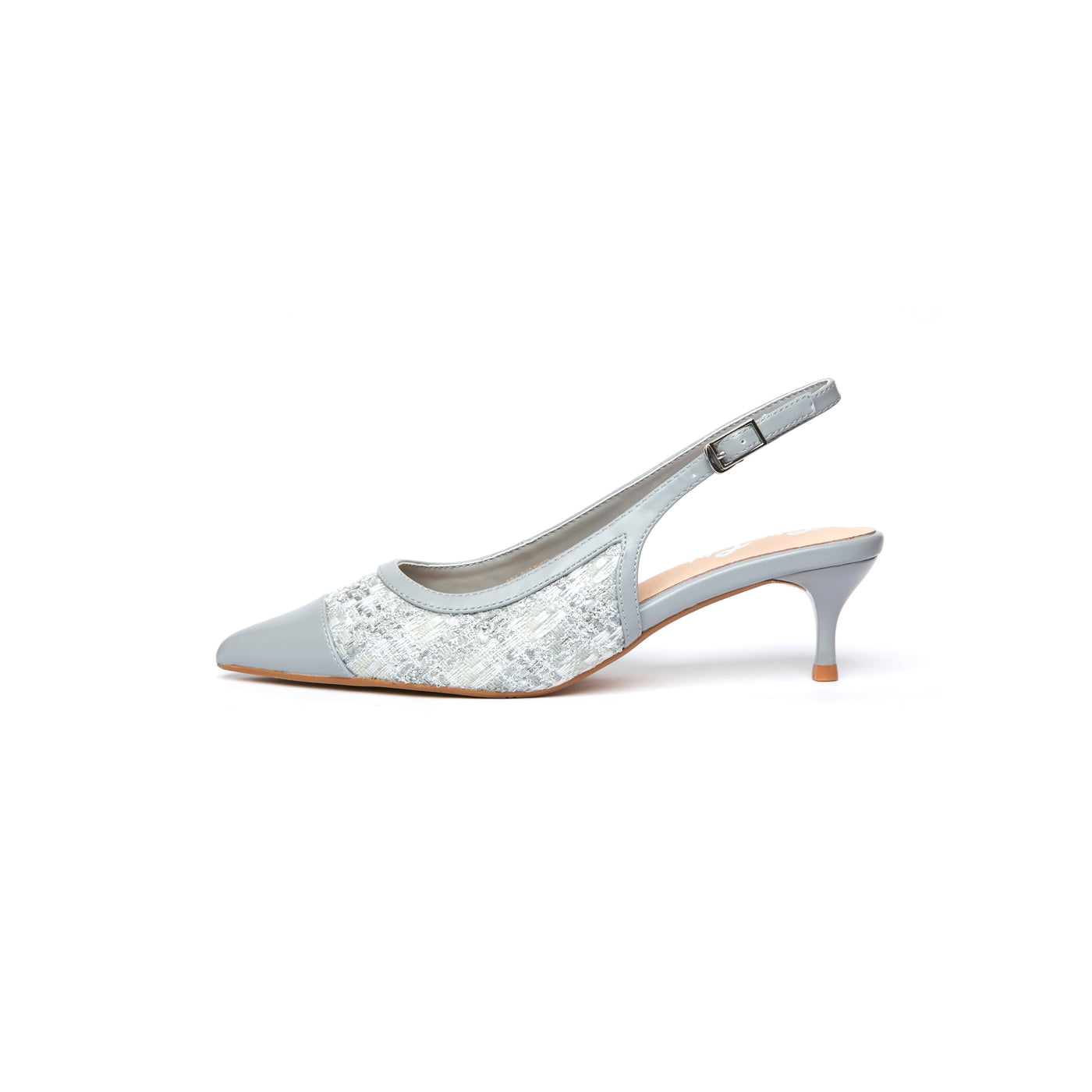 Soul Chic Tweed Heels - Mid Grey (MGY)