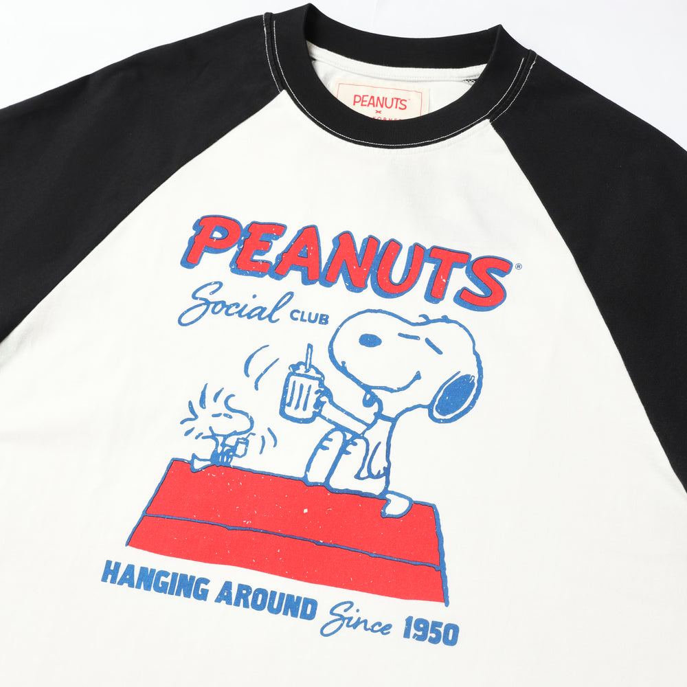 Peanuts Raglan Tee - Black (BLK)