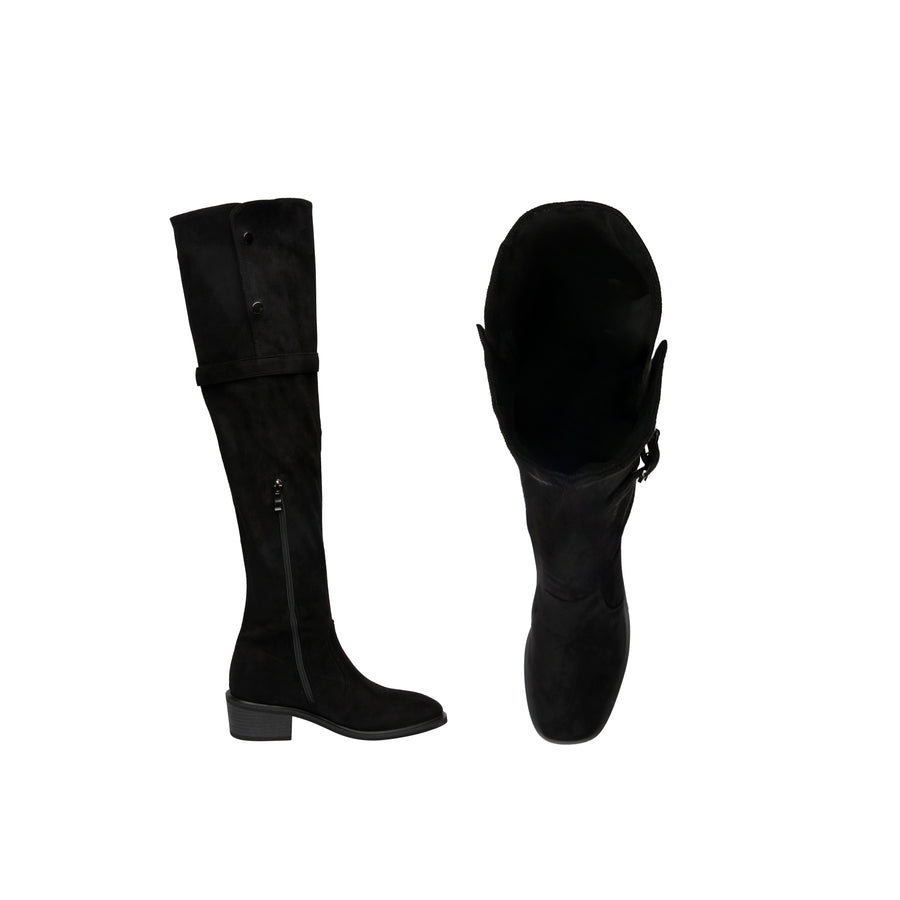 Knee Slim Boots - Black (BLK)