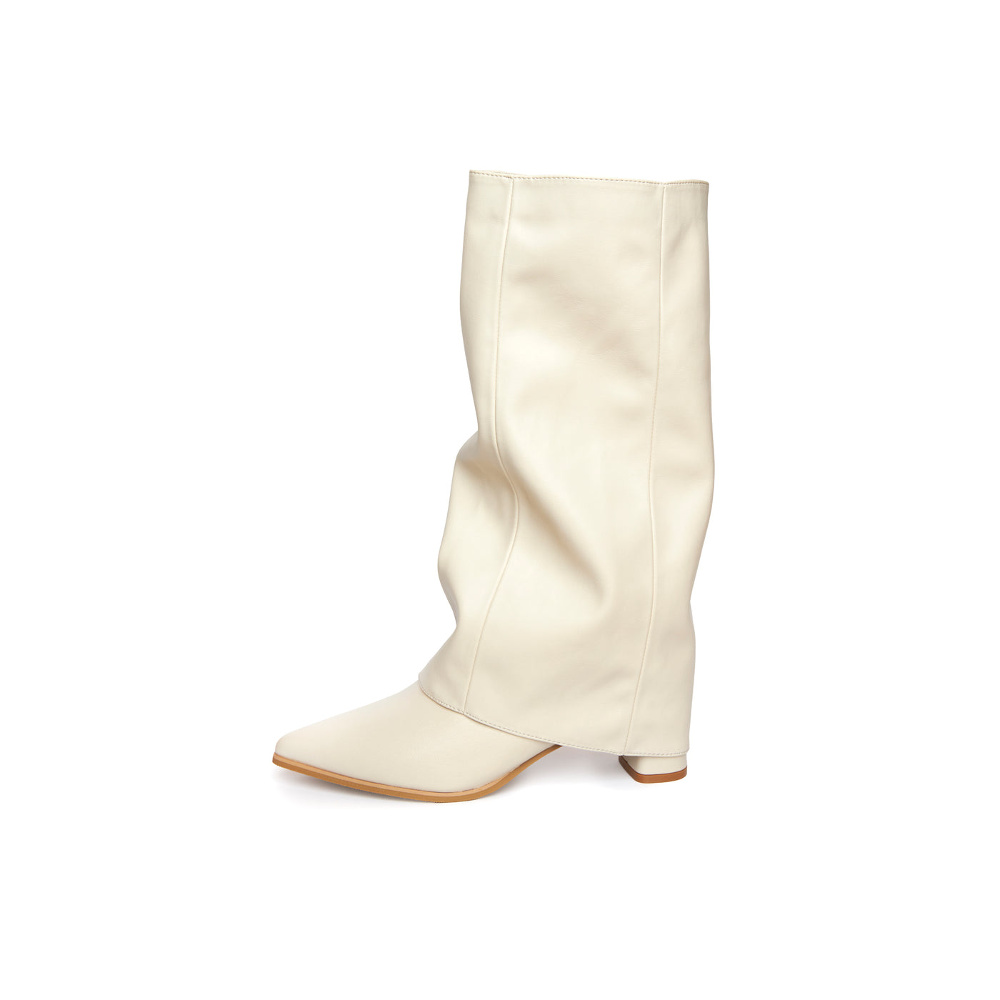 Kedi Heel Boots - Beige (BEI)
