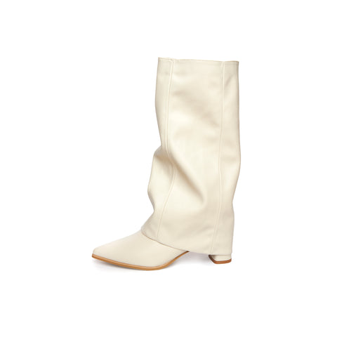 Kedi Heel Boots - Beige (BEI)