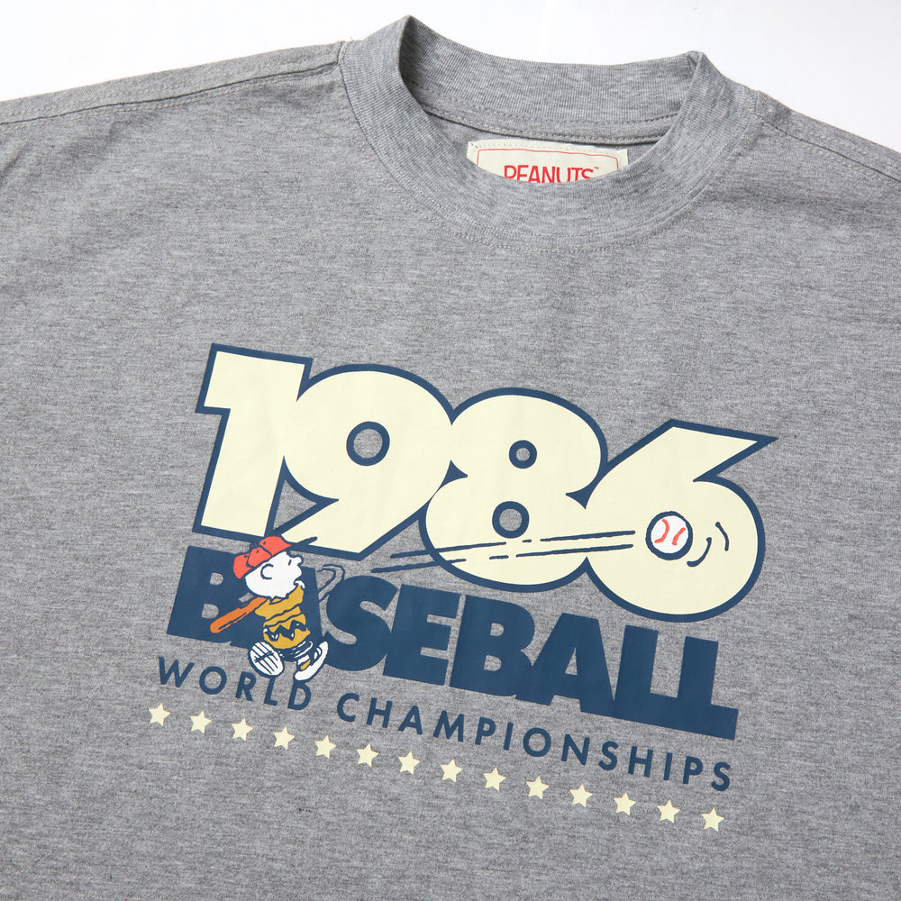 Peanuts 1986 Baseball Tee - Grey (GRY)
