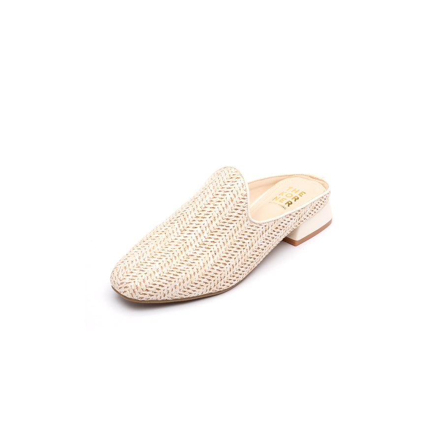 Kenni Linen Slippers - Beige ( BEI )