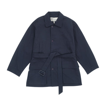 Cotton Twill Overcoat - Grey (GRY)