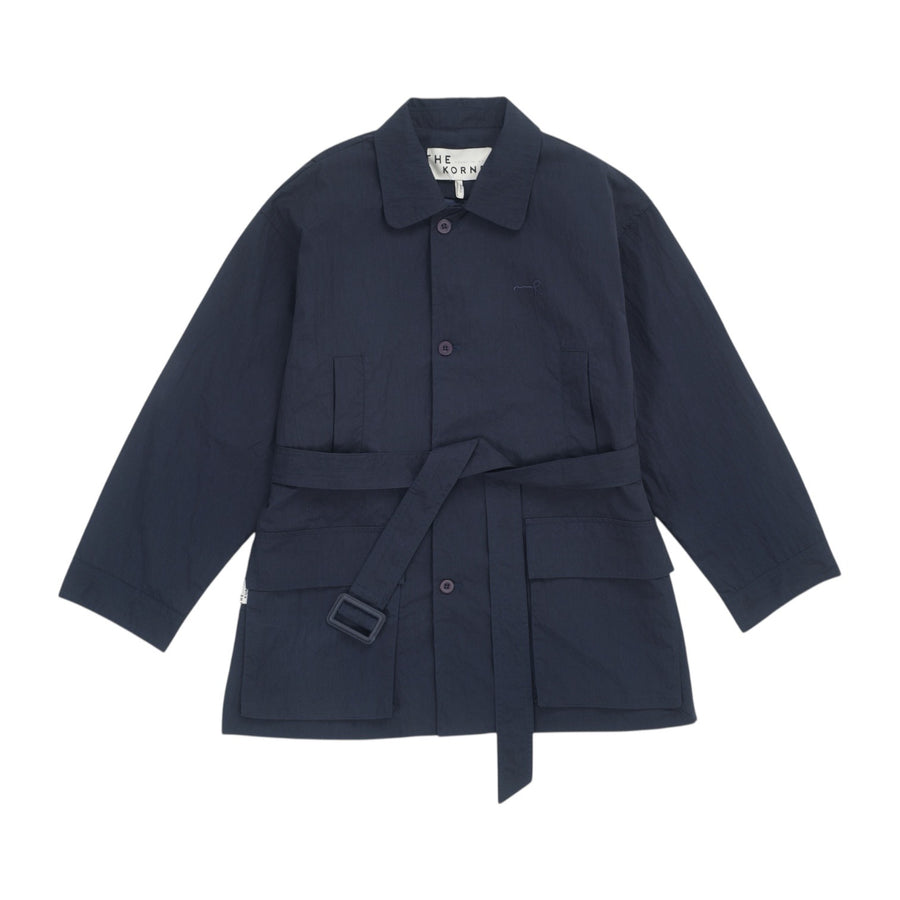 Cotton Twill Overcoat - Gray (GRY)