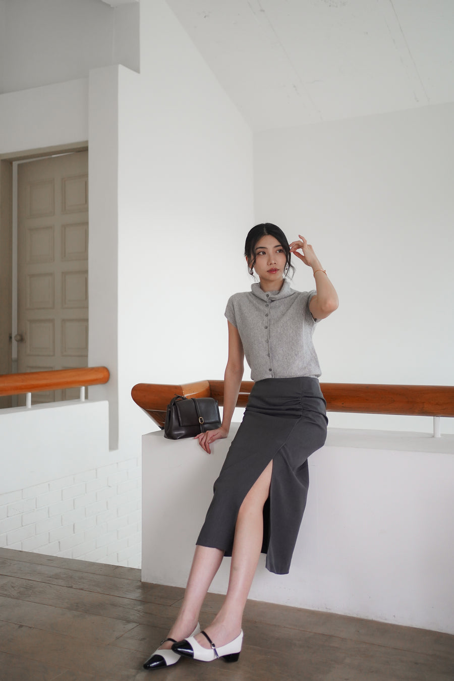 Kedi Mary Jane - Beige (BEI+BLK)