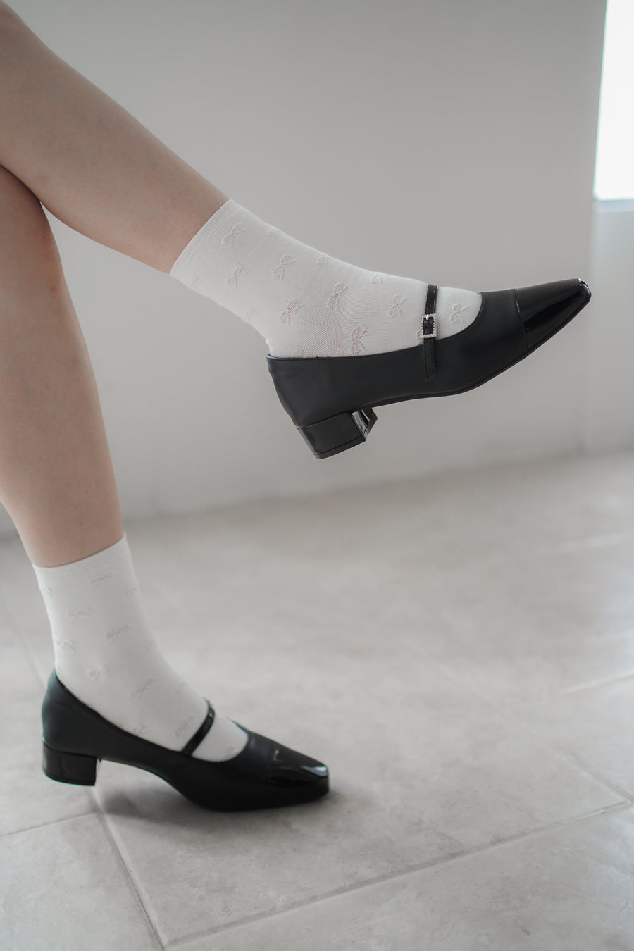 Kedi Mary Jane - Beige (BEI+BLK)