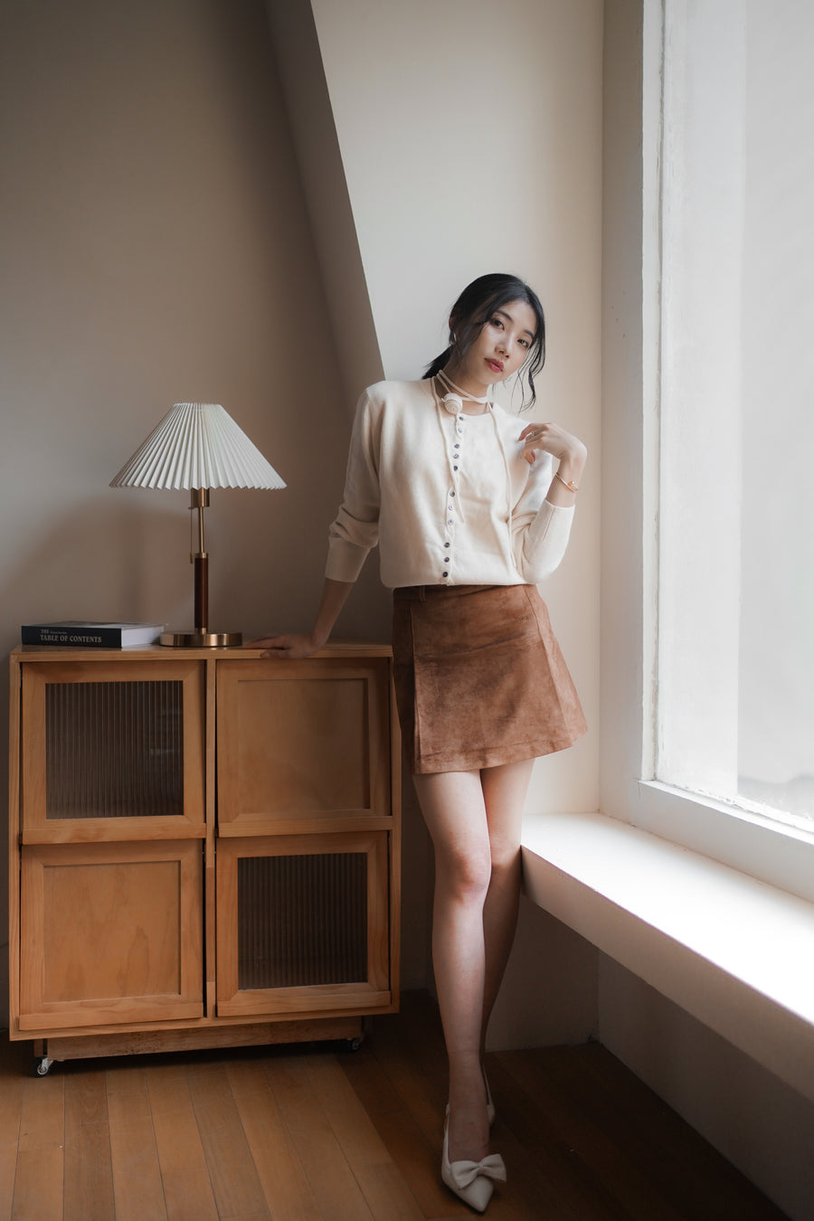 Kedi Bow Heels - Beige (BEI)