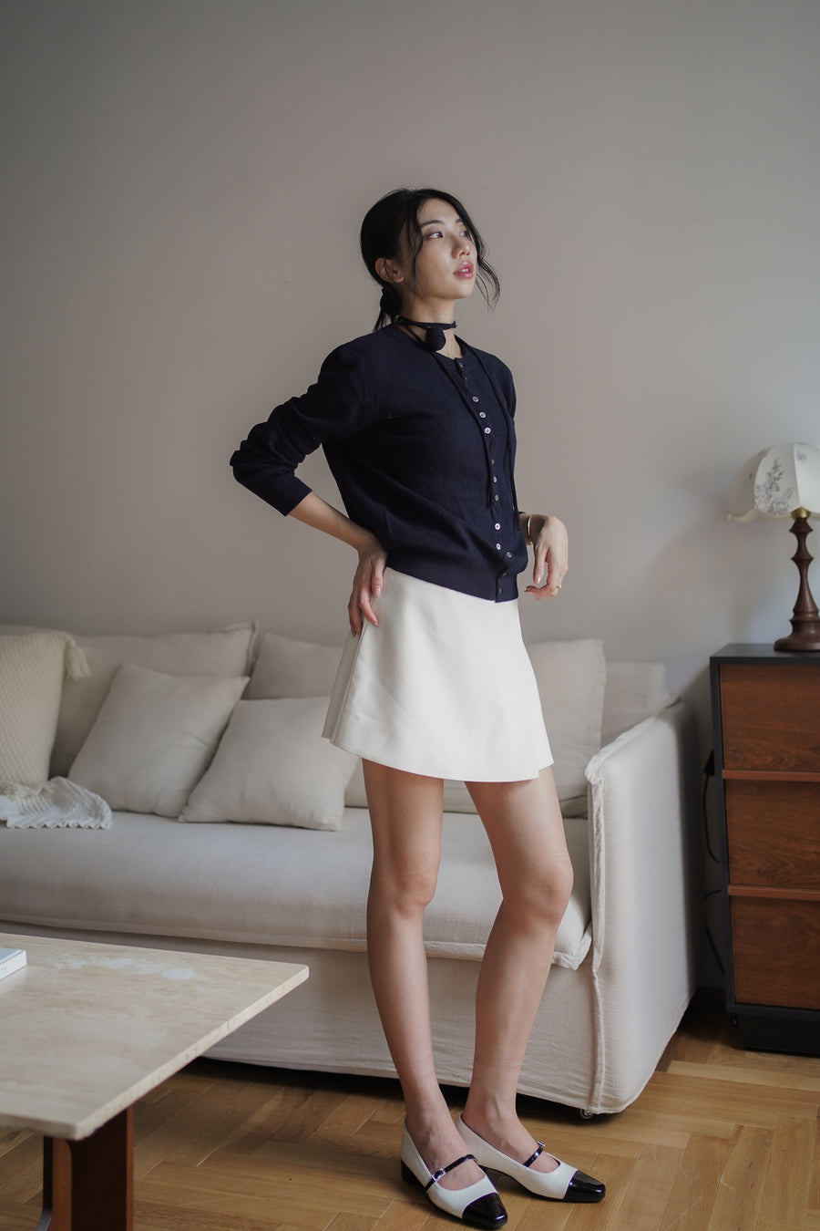 Kedi Mary Jane - Beige (BEI+BLK)