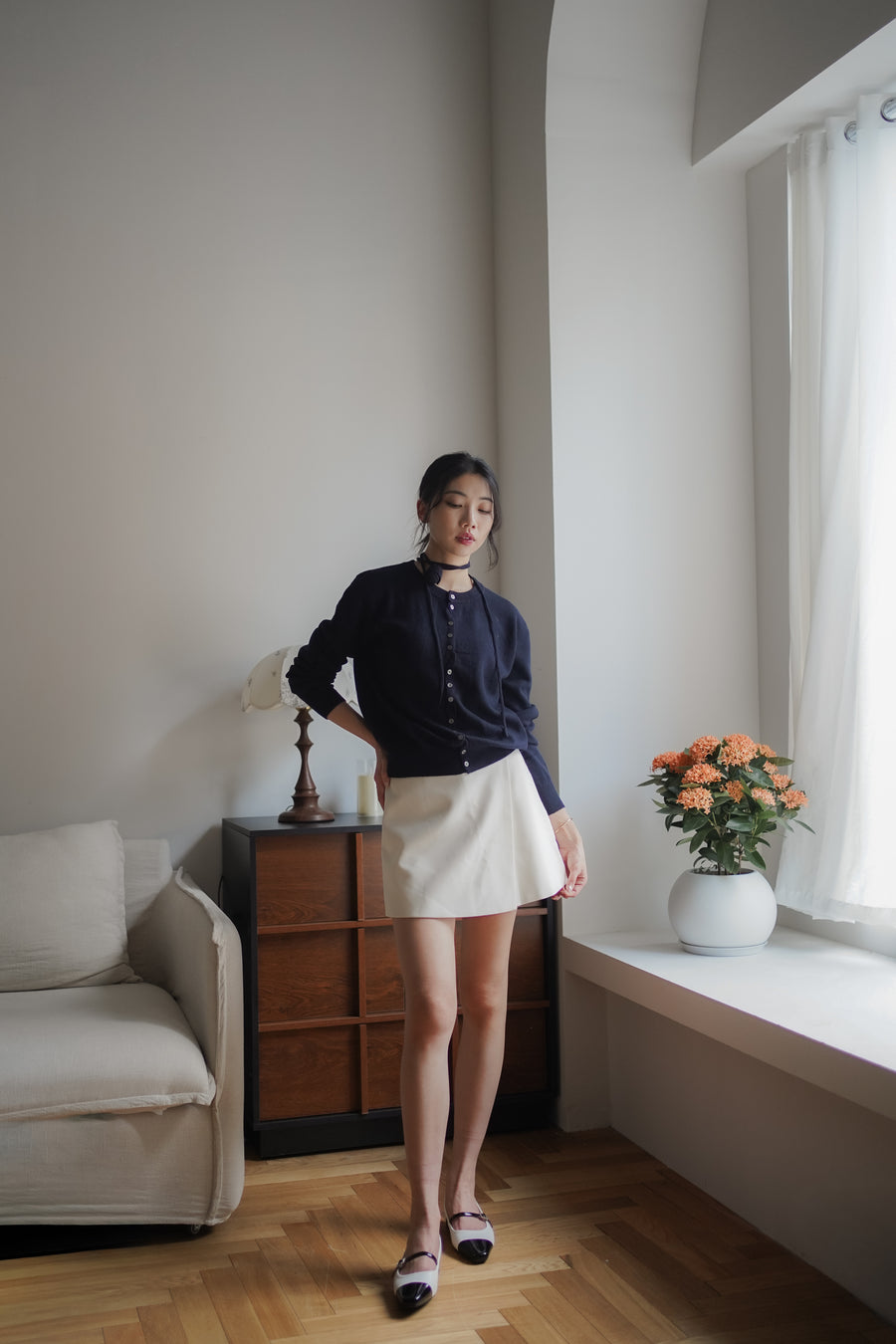 Kedi Mary Jane - Beige (BEI+BLK)