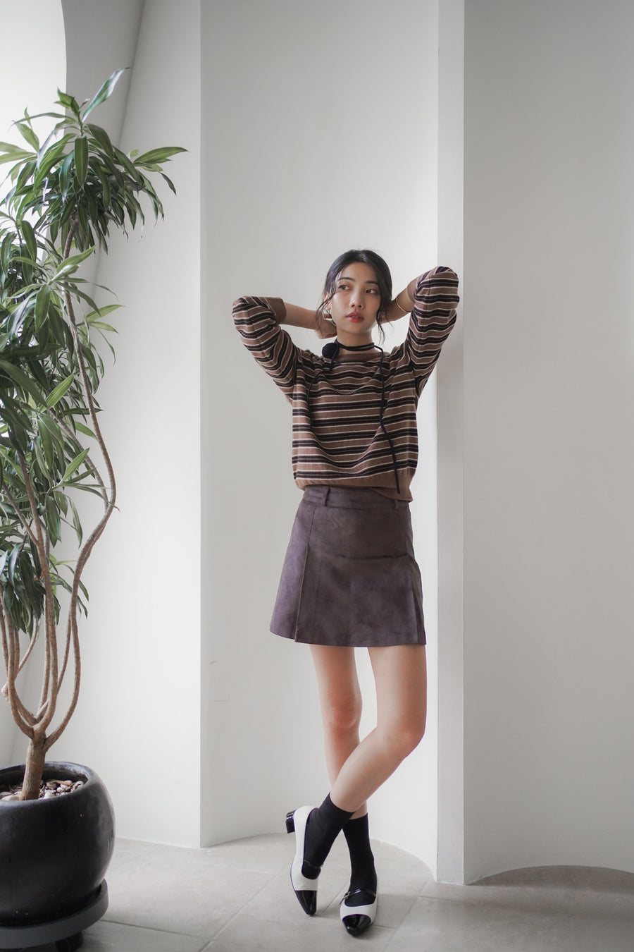 Kedi Mary Jane - Beige (BEI+BLK)