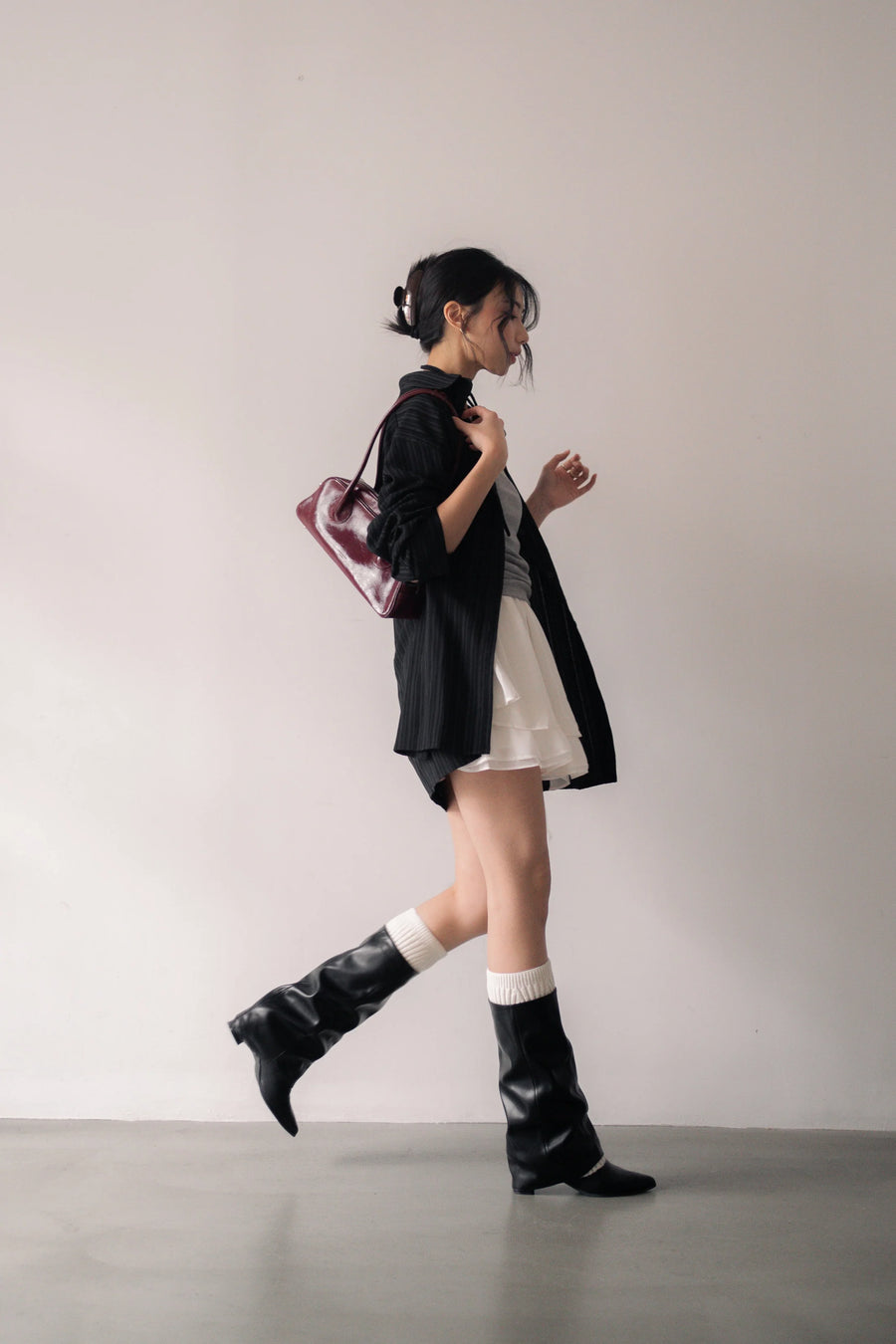 Kedi Heel Boots - Black (BLK)