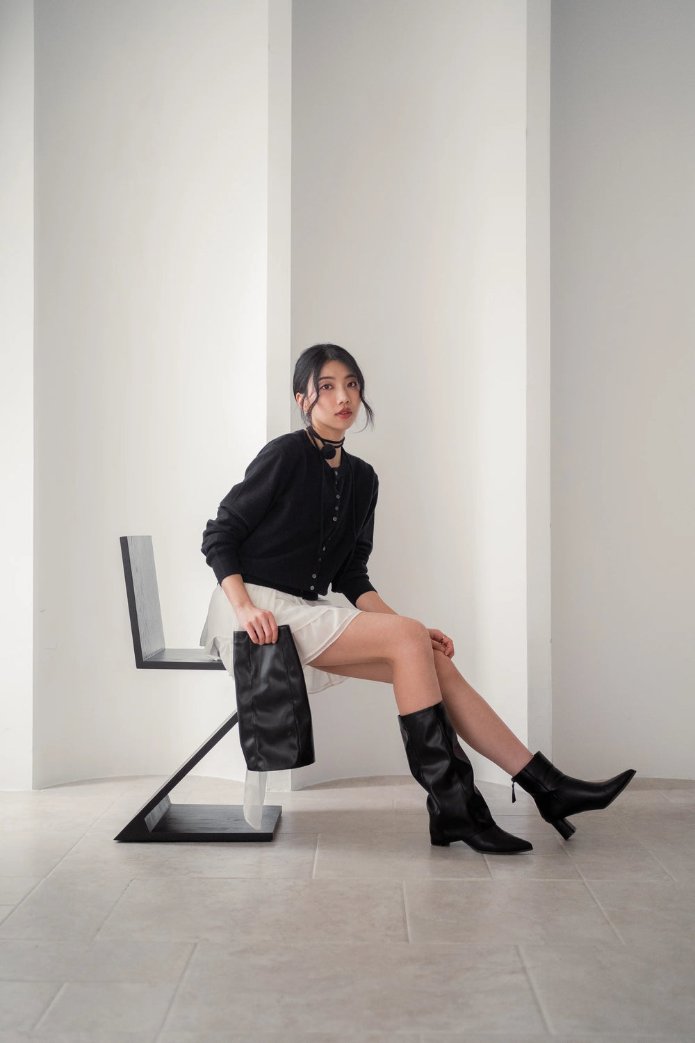 Kedi Heel Boots - Black (BLK)