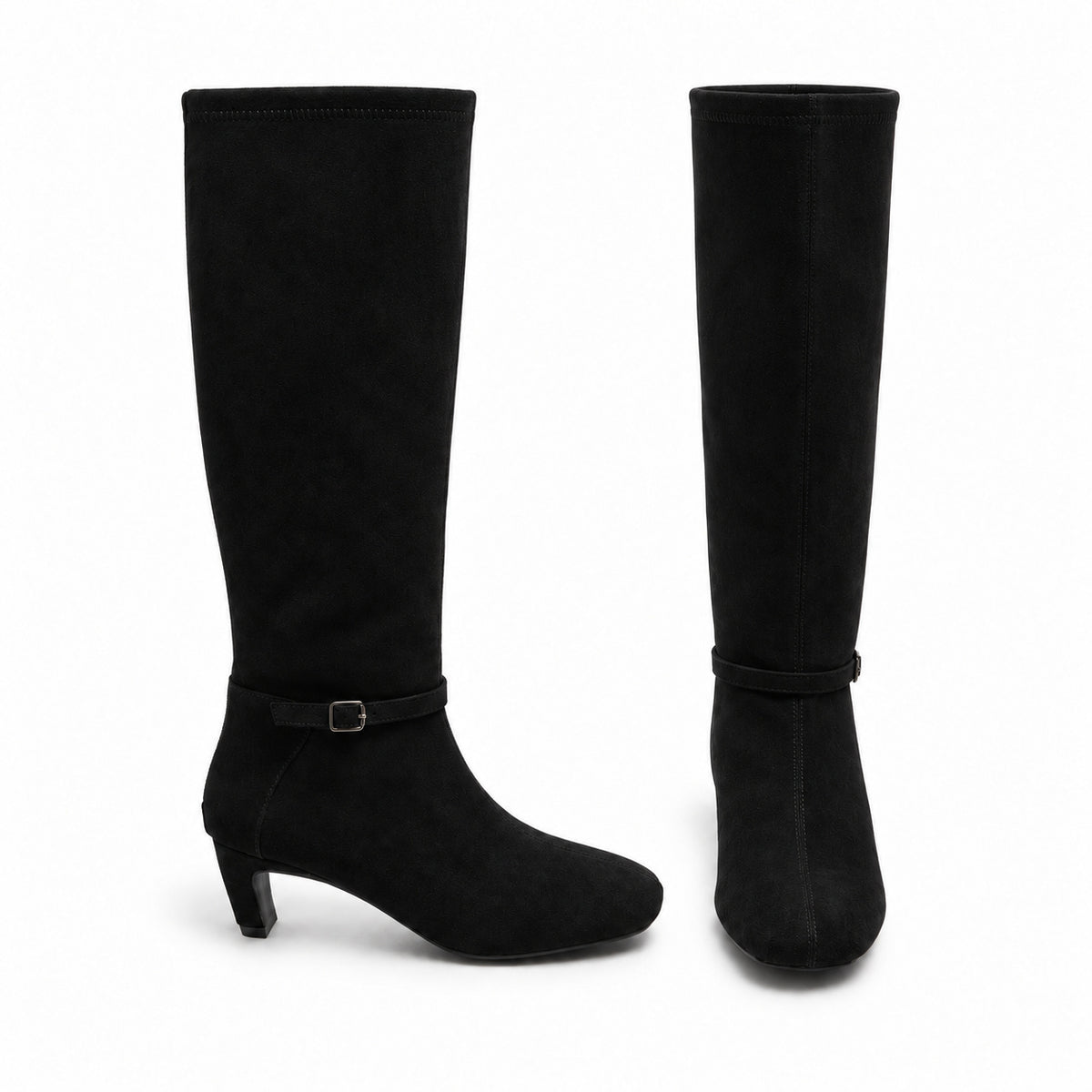 Kace Suede Ankle Boots - Black (BLK)