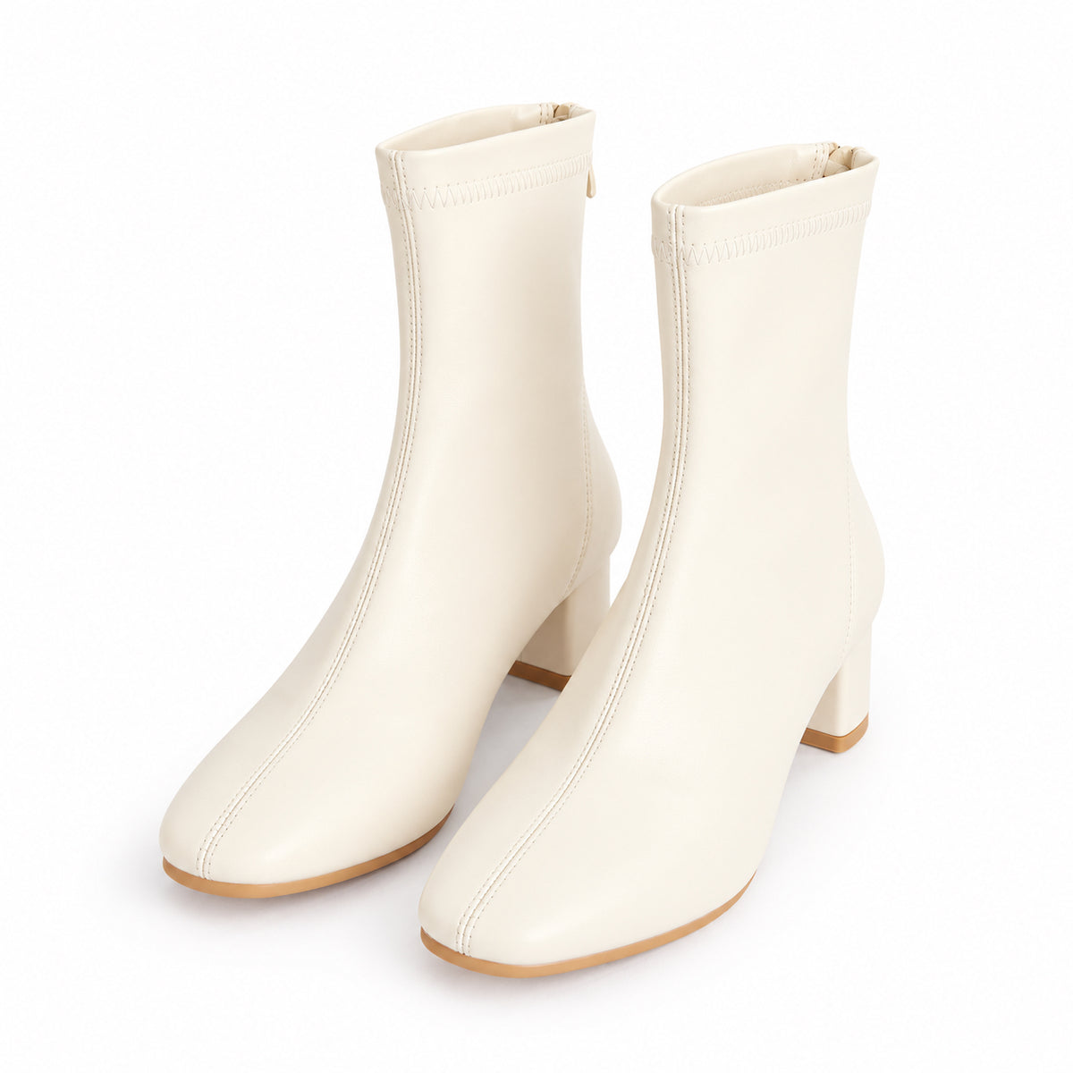 Kace Zip Boots - Beige (BEI)