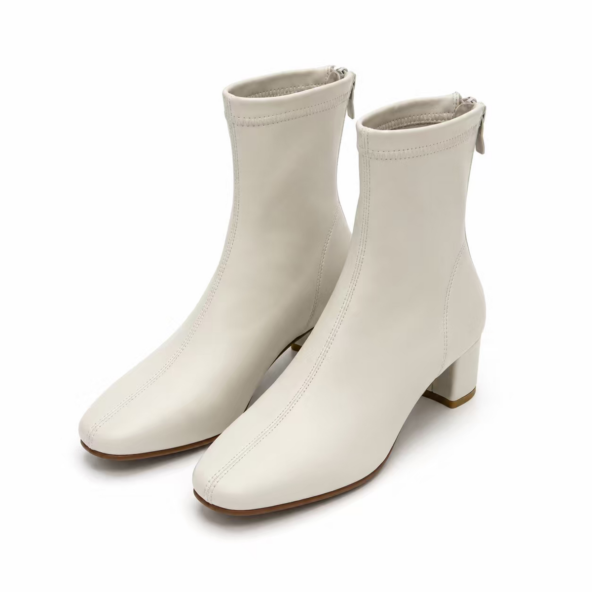 Kace Zip Boots - Beige (BEI)