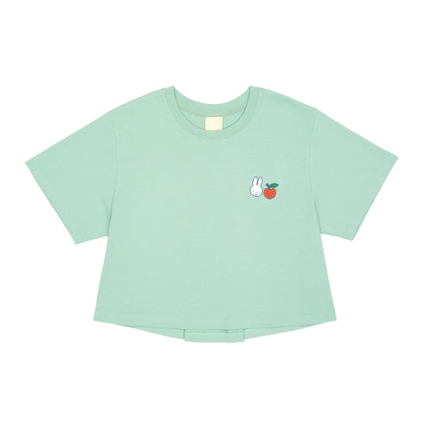 Miffy Apple Crop Tee - Green (GRN)