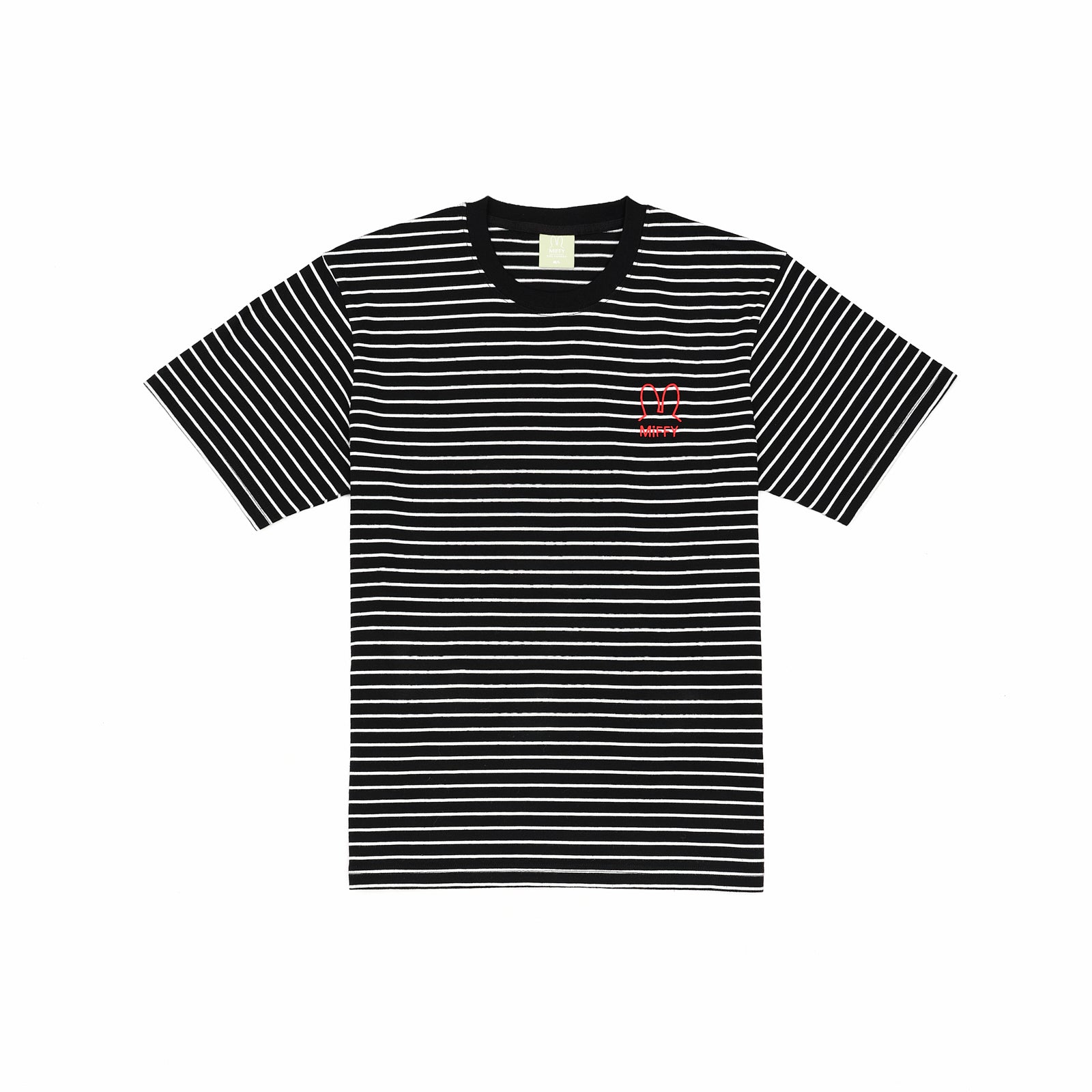 Miffy Head Stripe Tee - Black (BLK)