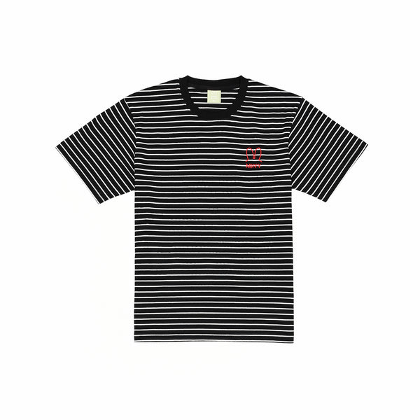 Miffy Head Stripe Tee - Black (BLK)
