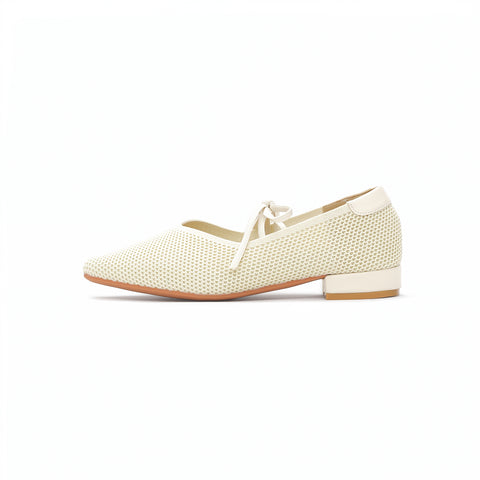 Karol Ribbon Flats - Beige (BEI)