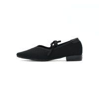 Karol Ribbon Flats - Black (BLK) - 41F / BLK