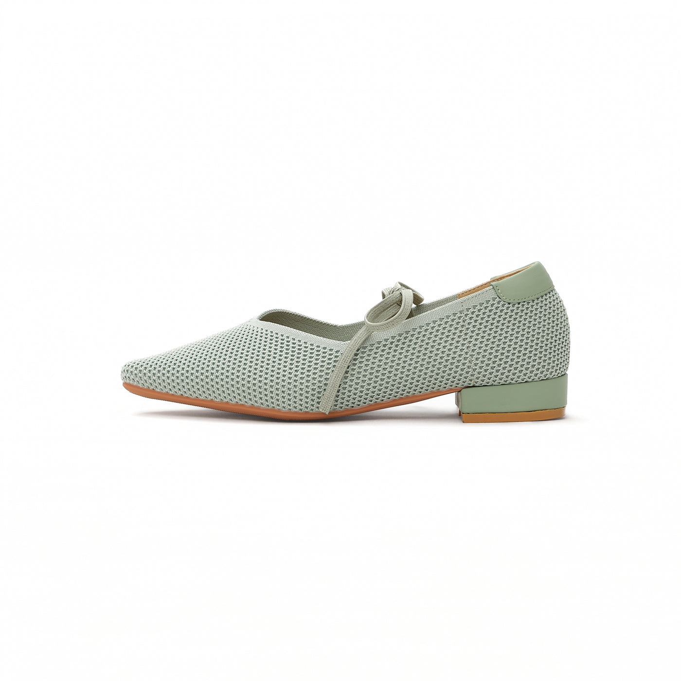 Karol Ribbon Flats - Green (GRN)