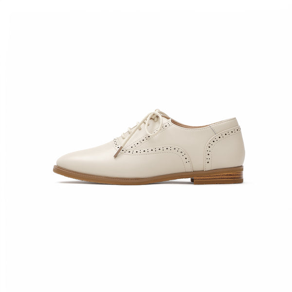 Kurve Brogue Oxfords - Beige (BEI)