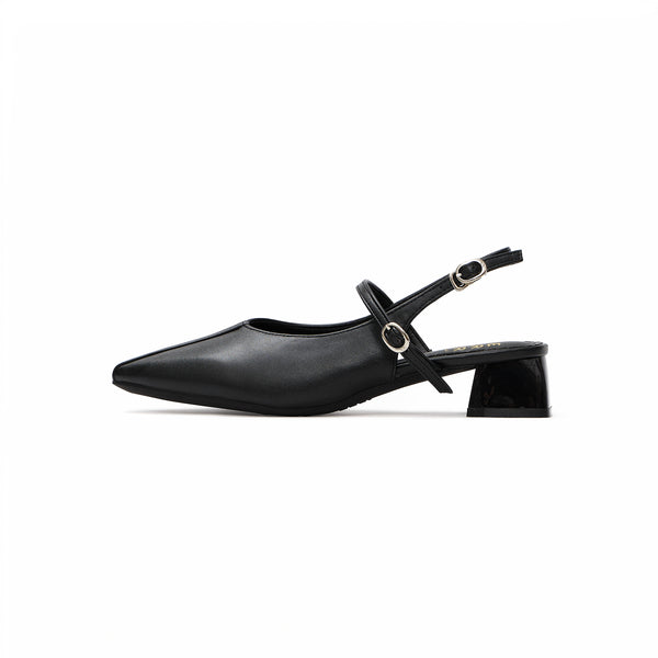 Kara Stripe Sandals - Black (BLK)