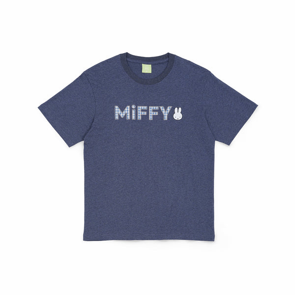 Miffy Checked Patch Tee - Navy (NVY)