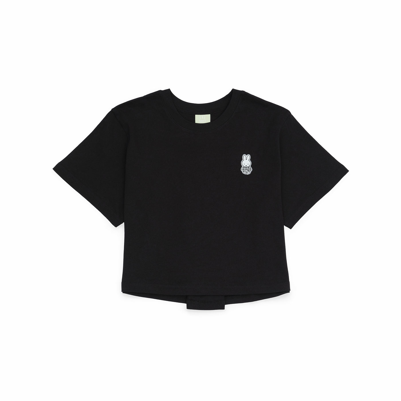Miffy One Point Crop Tee - Black (BLK)