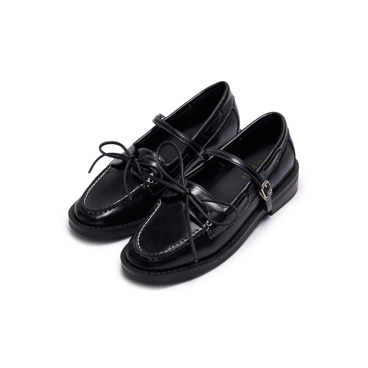 Kyle Ribbon Loafers - Black (BLK)