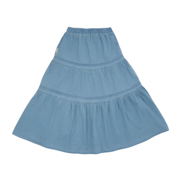 Long Cake Skirt - Light Blue (LBL)