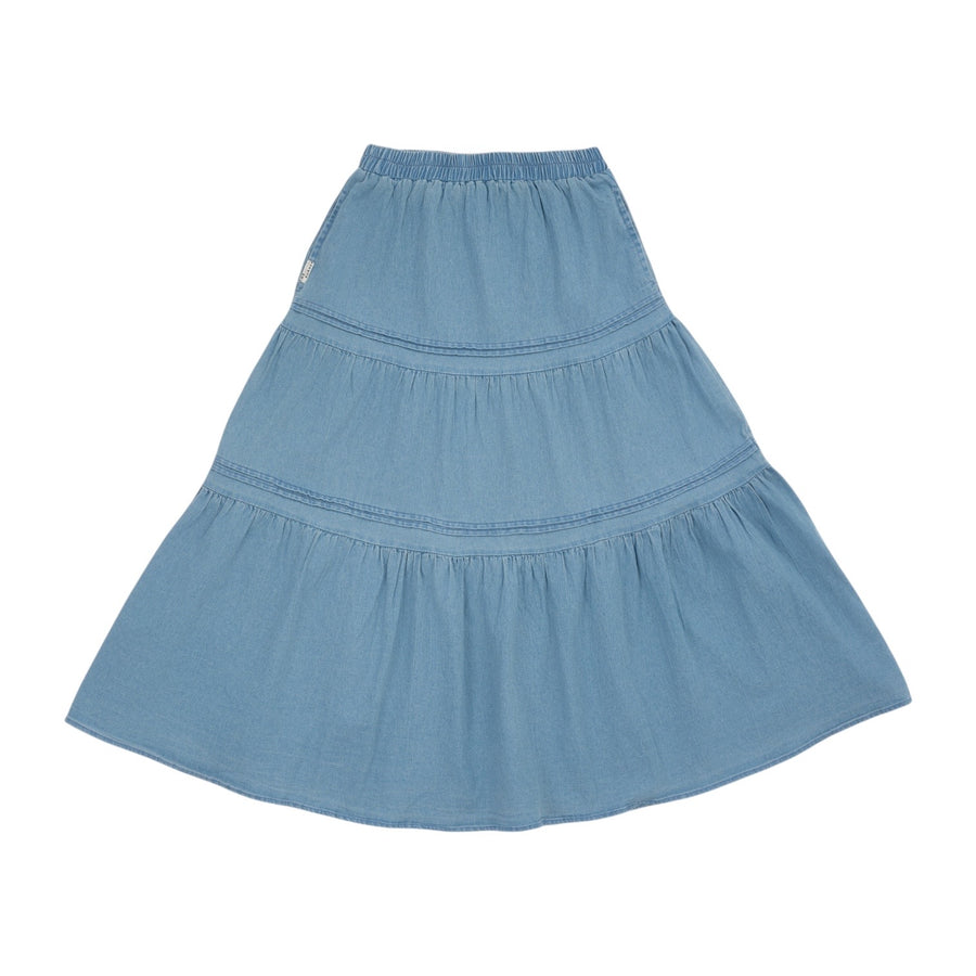 Long Cake Skirt - Light Blue (LBL)