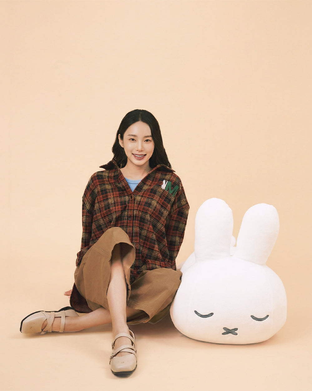 Miffy Checked Shirt - Burgundy (BGD)