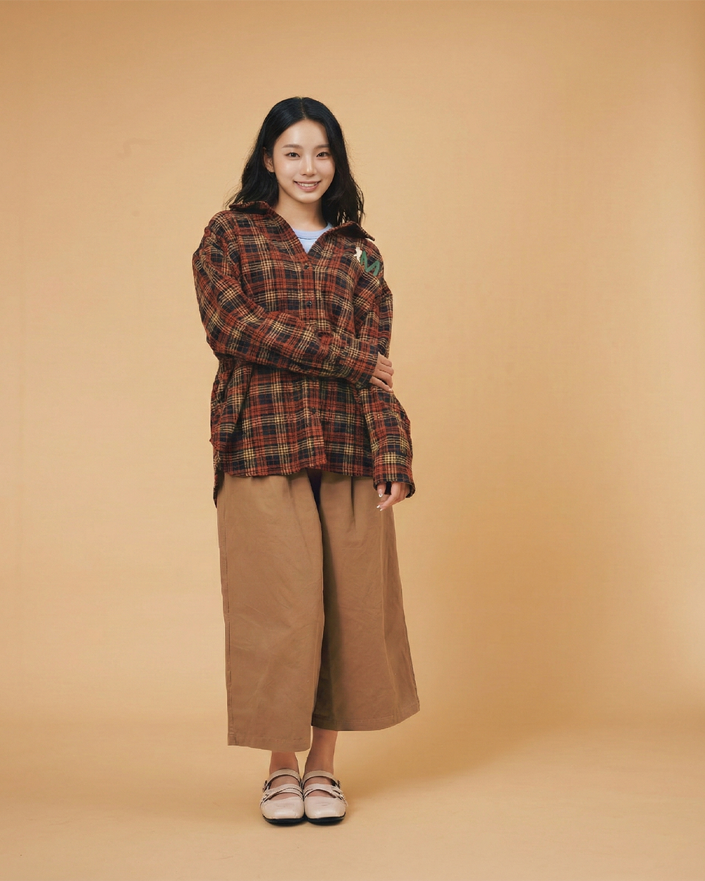 Miffy Checked Shirt - Burgundy (BGD)