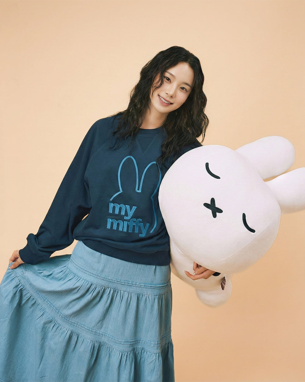 Miffy Head Outline Sweatshirt - Navy (NVY)