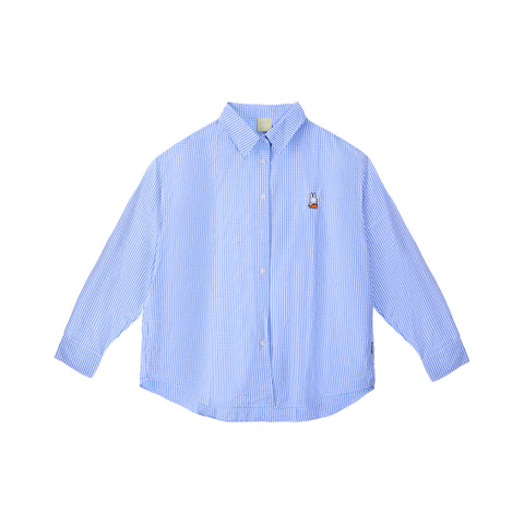 Miffy One Point Checked Shirt - Light Blue (LBL)