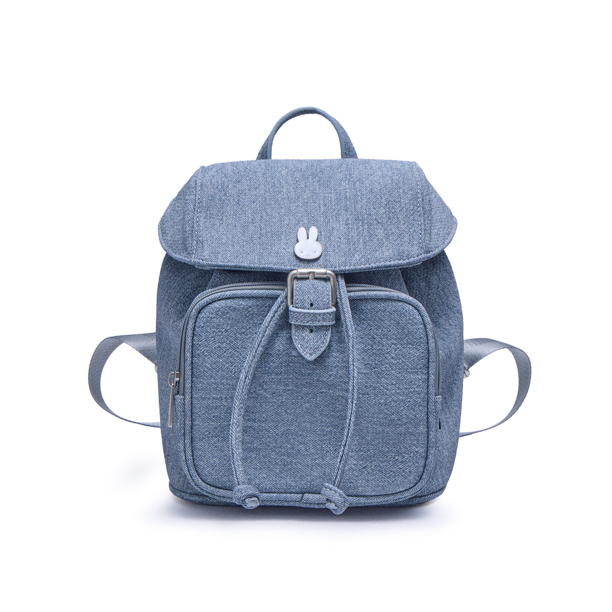 Miffy Denim Print Backpack - Blue (BLUE)