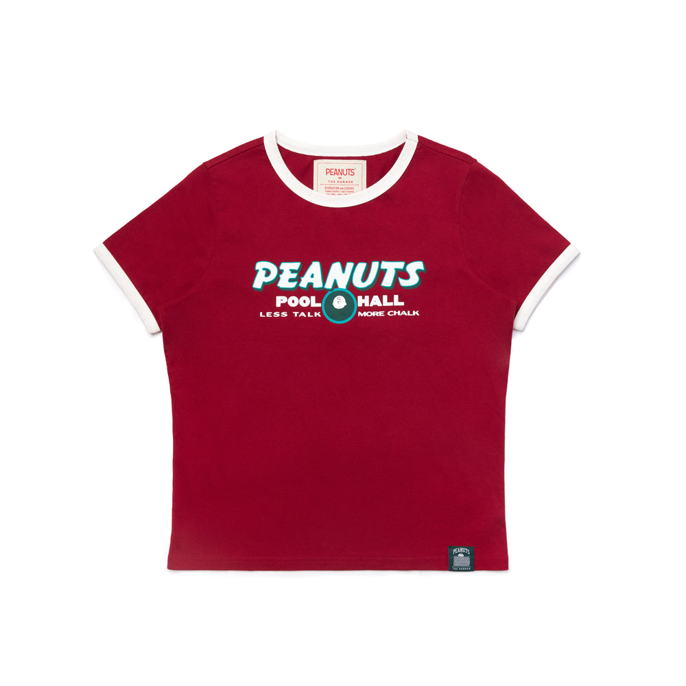 Peanuts Pool Hall Tee - Burgundy (BGD)