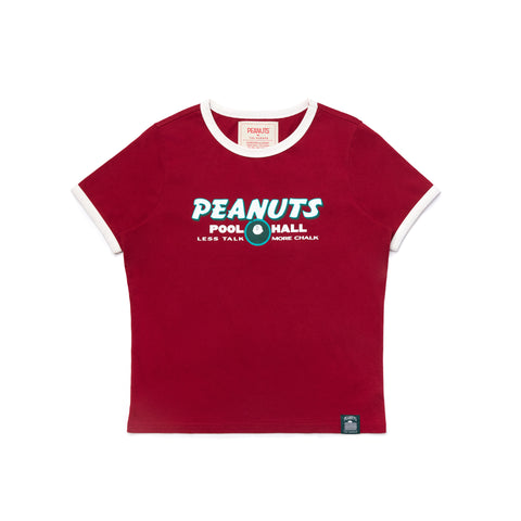Peanuts Pool Hall Tee - Burgundy (BGD)
