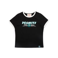 Peanuts Pool Hall Tee - Black (BLK) - M/L / BLK