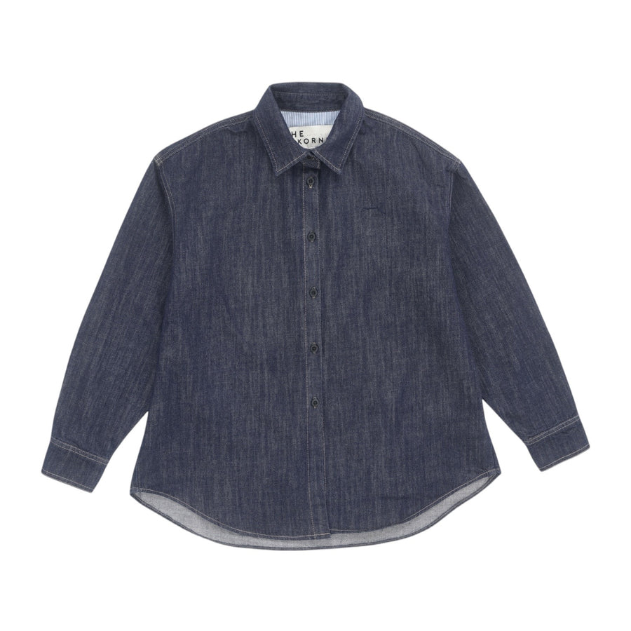 Relaxed Denim Shirt - Blue (BLUE)