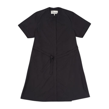 Short Sleeve Midi Dress - Black (BLK)