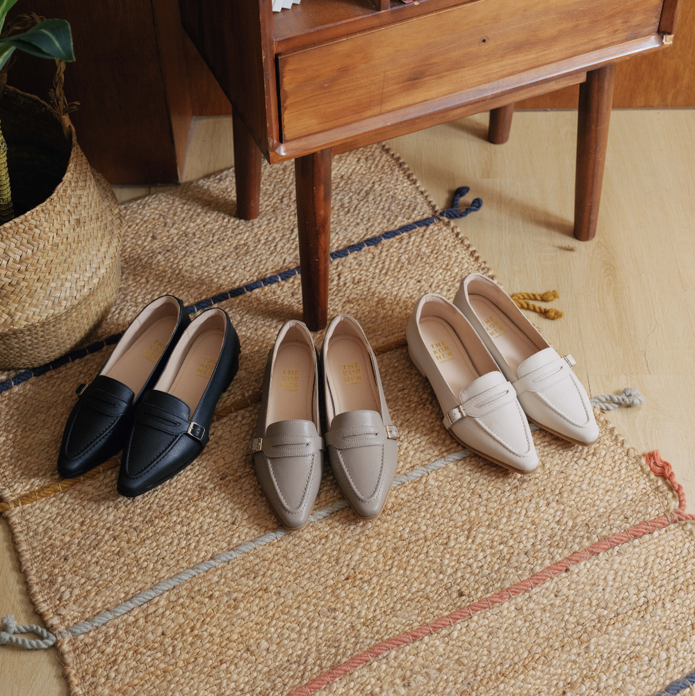 Klassic Buckle Loafers - Beige (BEI)