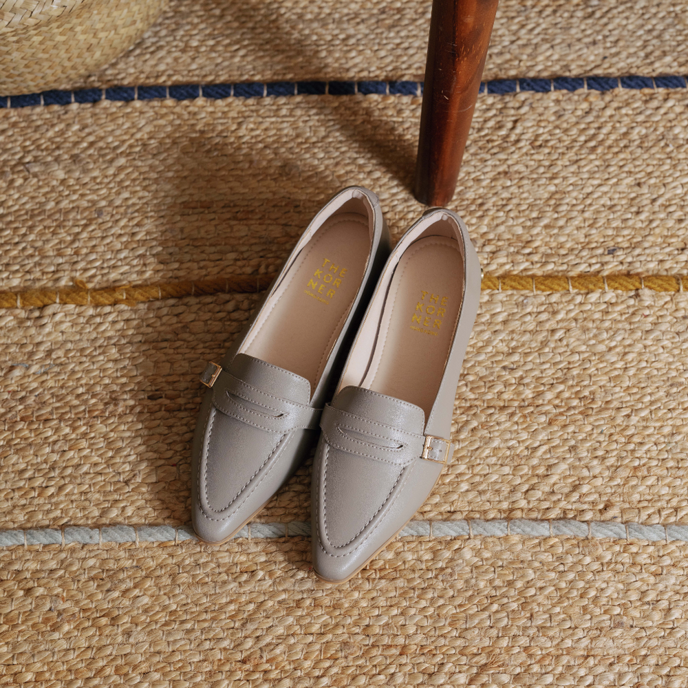 Klassic Buckle Loafers - Beige (BEI)