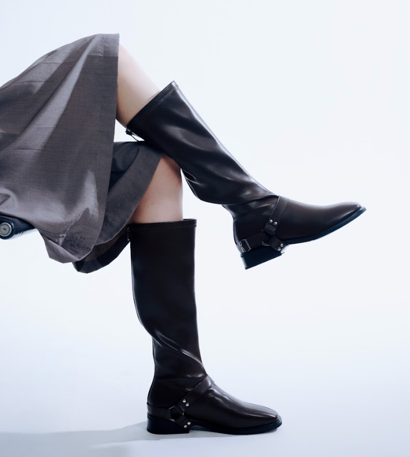 Kiley Slim Zip Boots - Black (BLK)