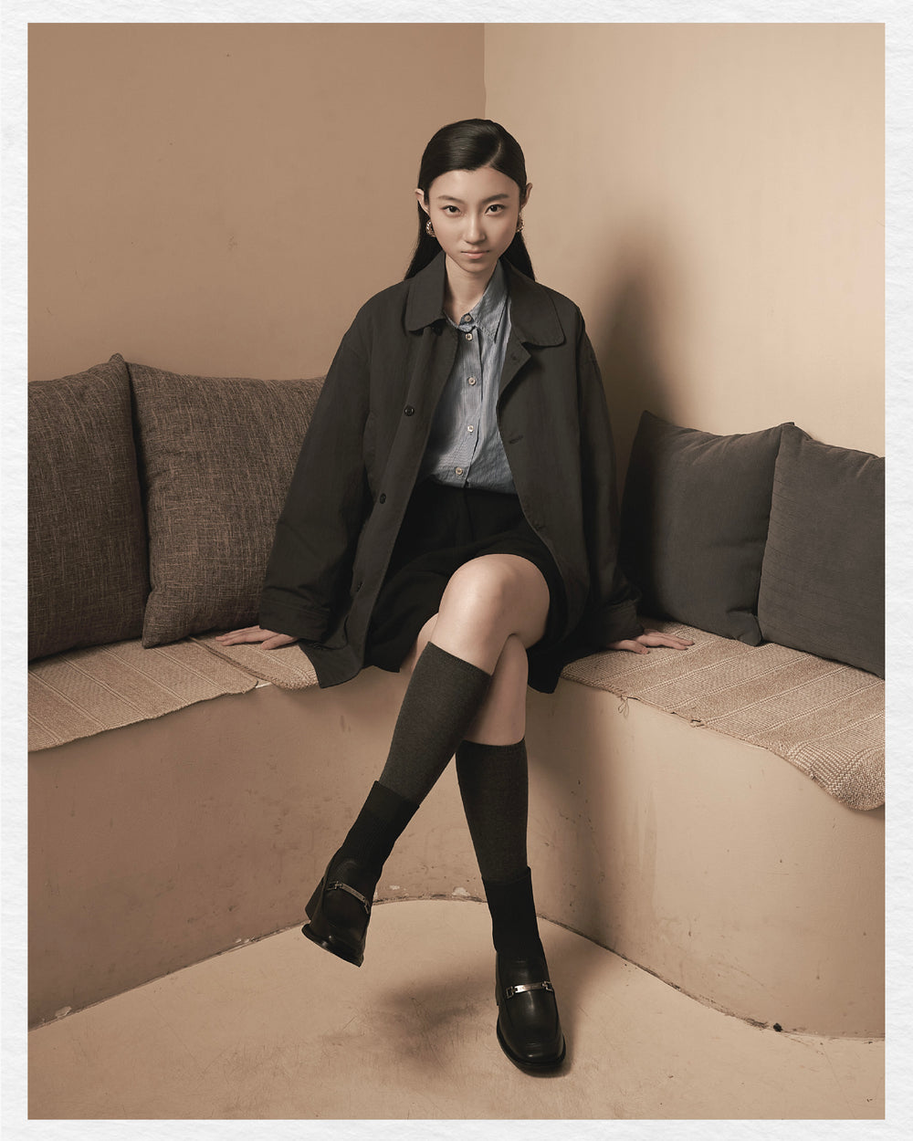 Kiley Square Boots - Khaki (KHK)